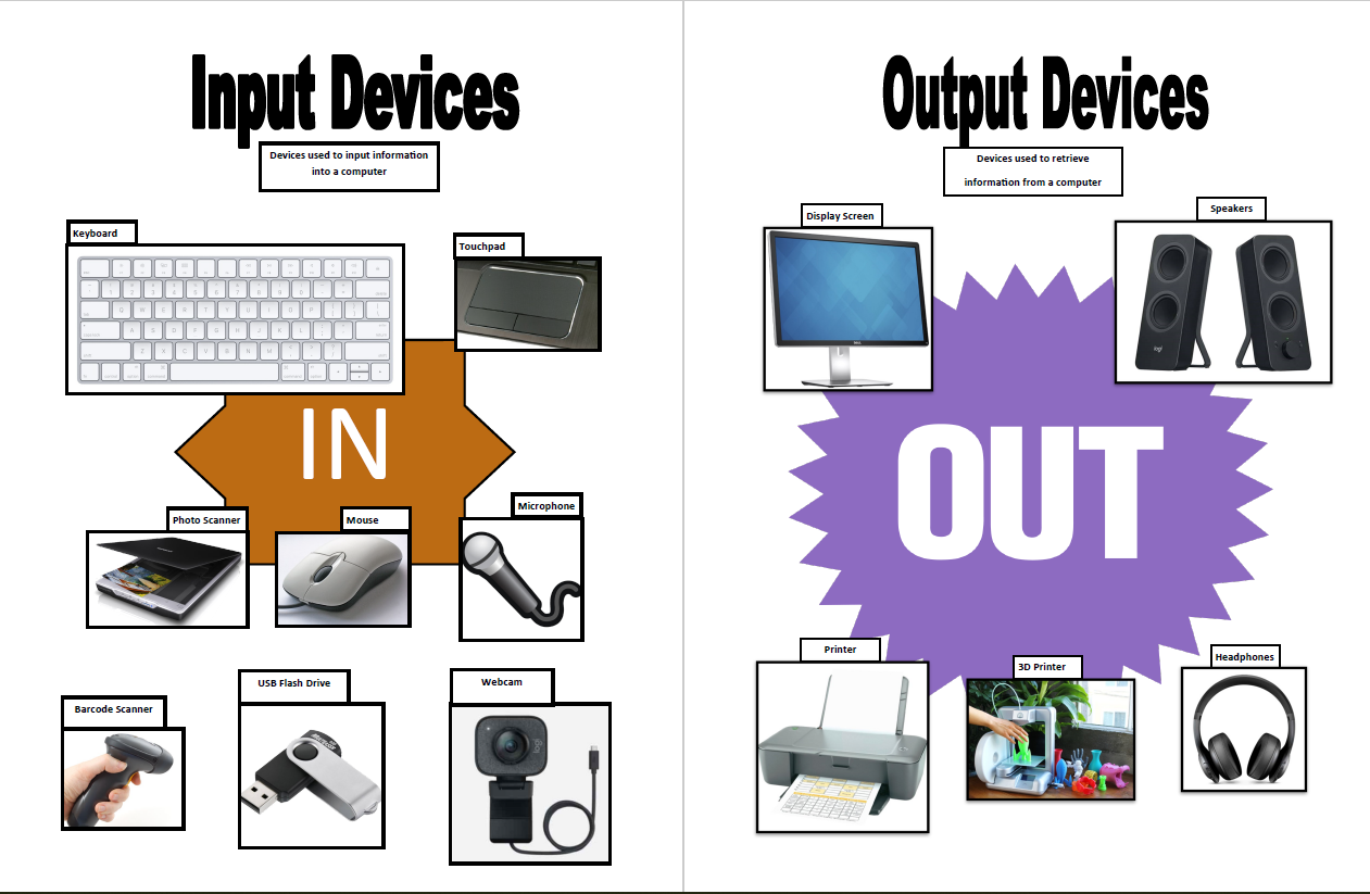 what are some examples of output devices