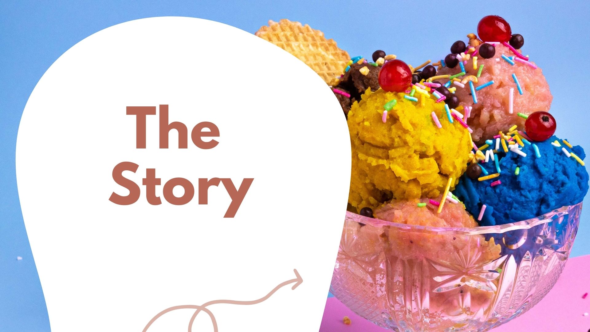 Ice cream themed story slide