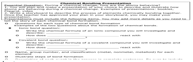 Sample Chemical Bonding Presentation